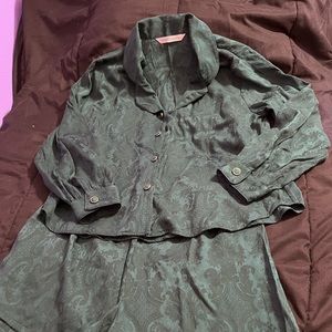 PM020124 Long Sleeve Pajama Shorts